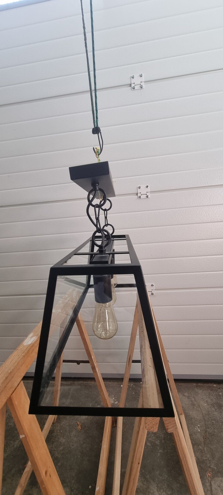 Candeeiro teto + 3 Lampadas retro Edison