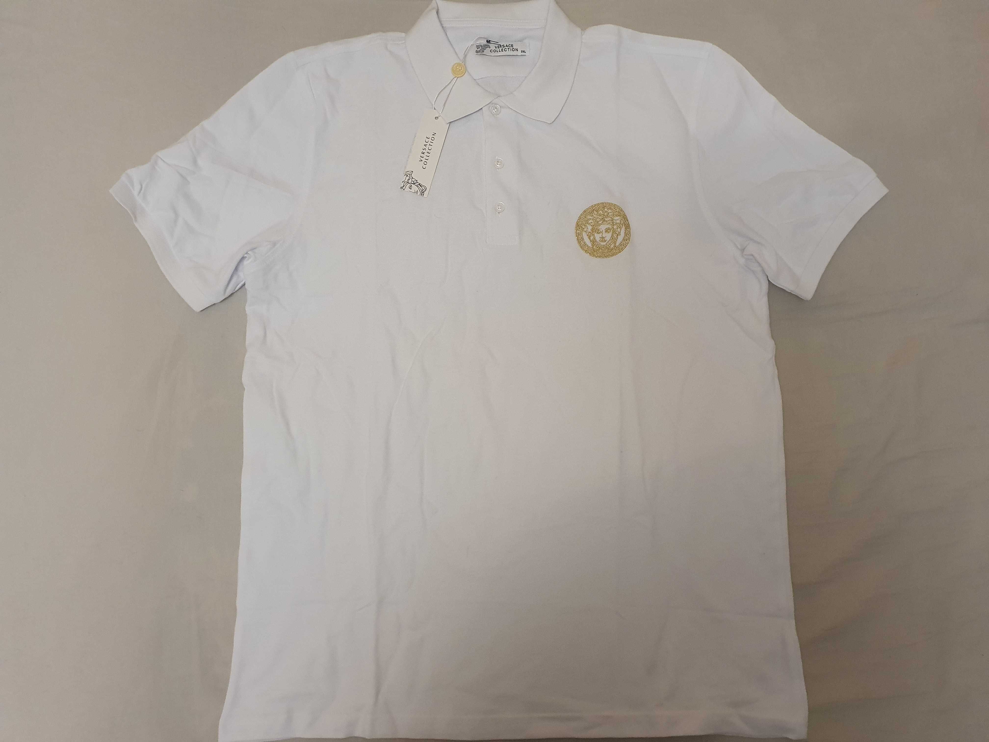 NOWA prestiżowa koszulka męska polówka Versace XXL XXXL t-shirt