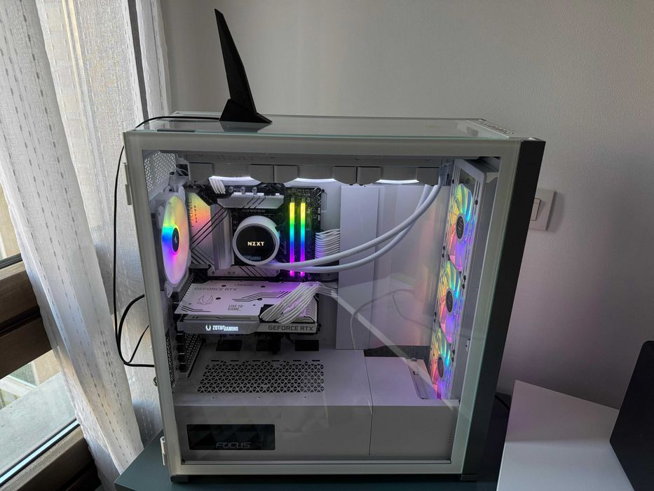 PC Gaming / Workstation – Setup Branco Premium – i9 + DDR5 + AIO 360mm