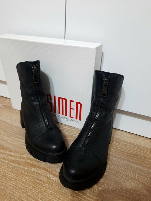 Чобітки ботінки шкіра утеплені