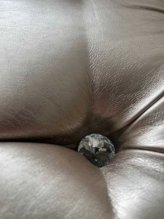 Sofa przyścienna złota, glamour, używana, bardzo dobry stan