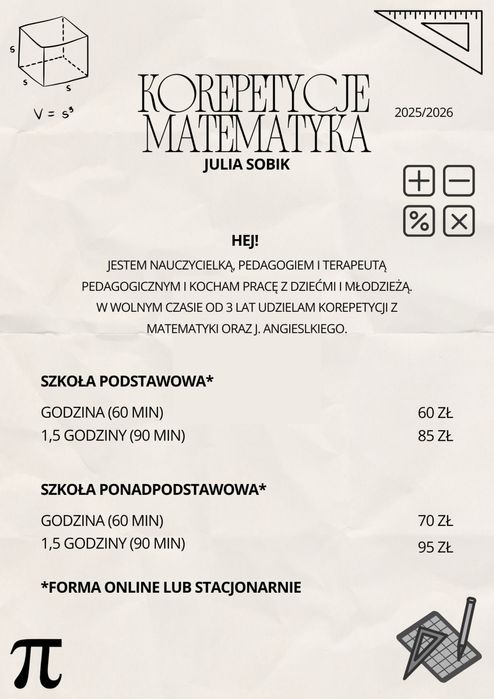 Korepetycje z matematyki