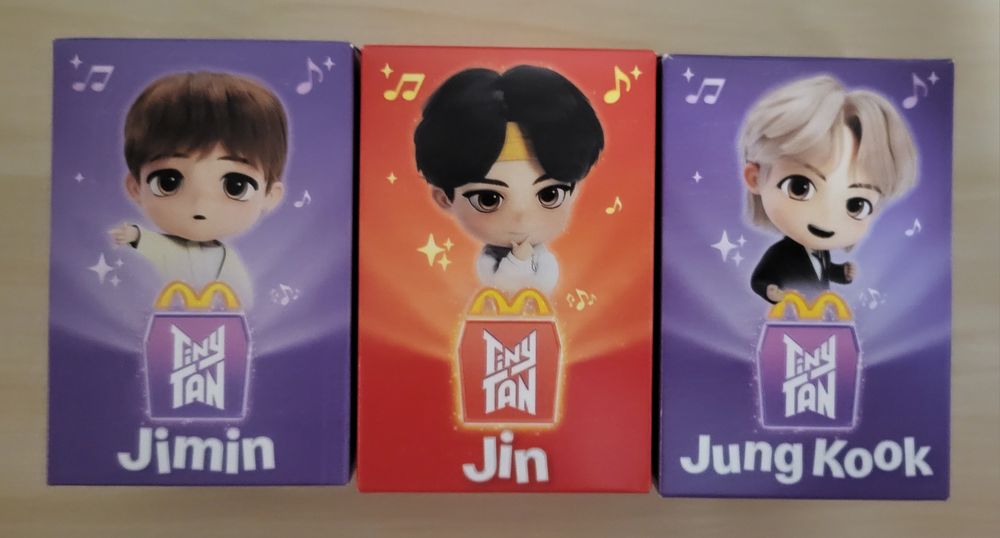 Фігурки бтс макдональдс TinyTan