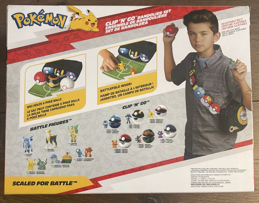 Pokemon Clip N Go z Bulbasaur Torba trenera