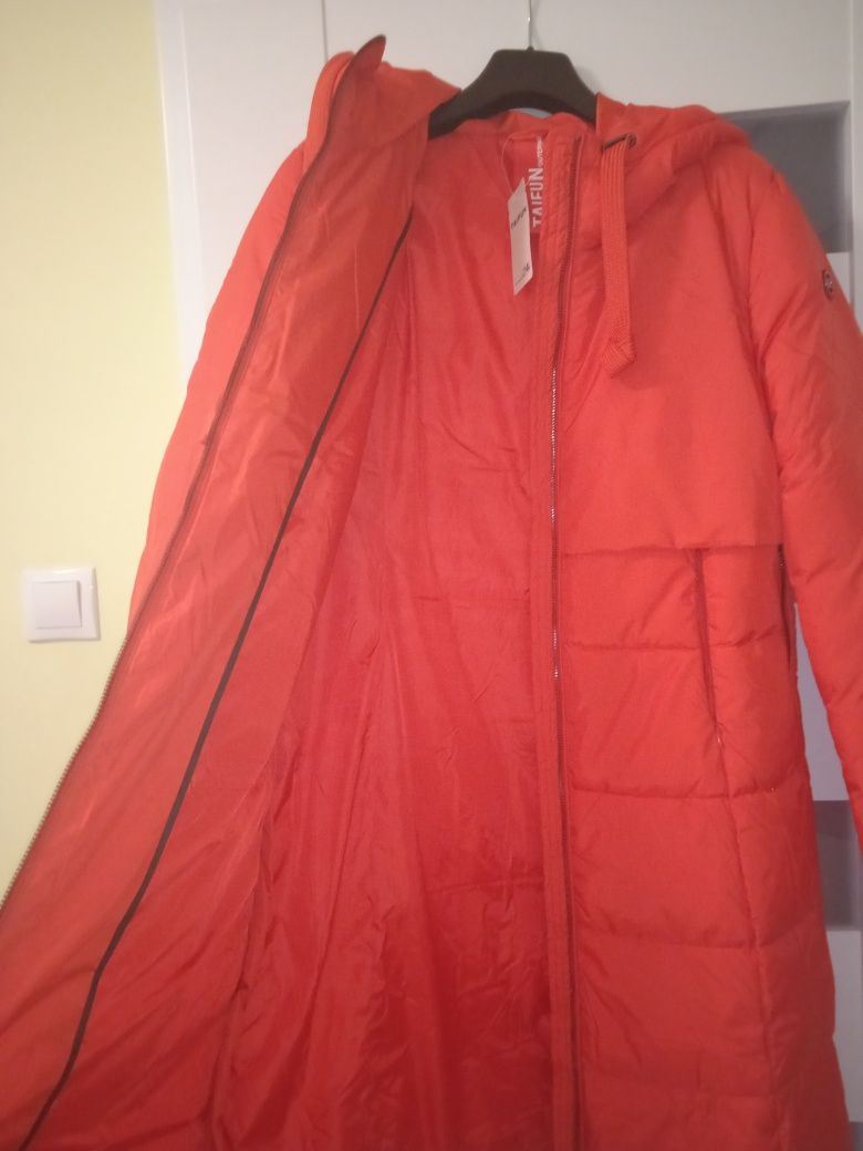 Nowy płaszcz zimowy Taifun Gerry Weber czerwony kurtka