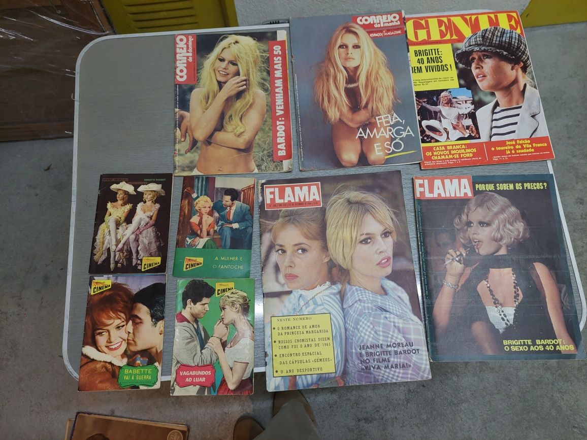 Lote revistas com brigitte bardot na capa