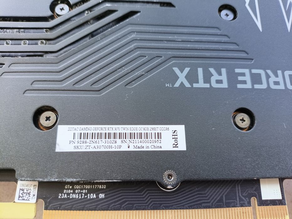 GeForce ZOTAC Gaming  3070  TWIN EDGE 8Gb