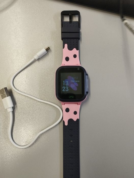 Дитячий смарт-годинник Q16 з камерою прослуховуванням Sim-картою (Pink