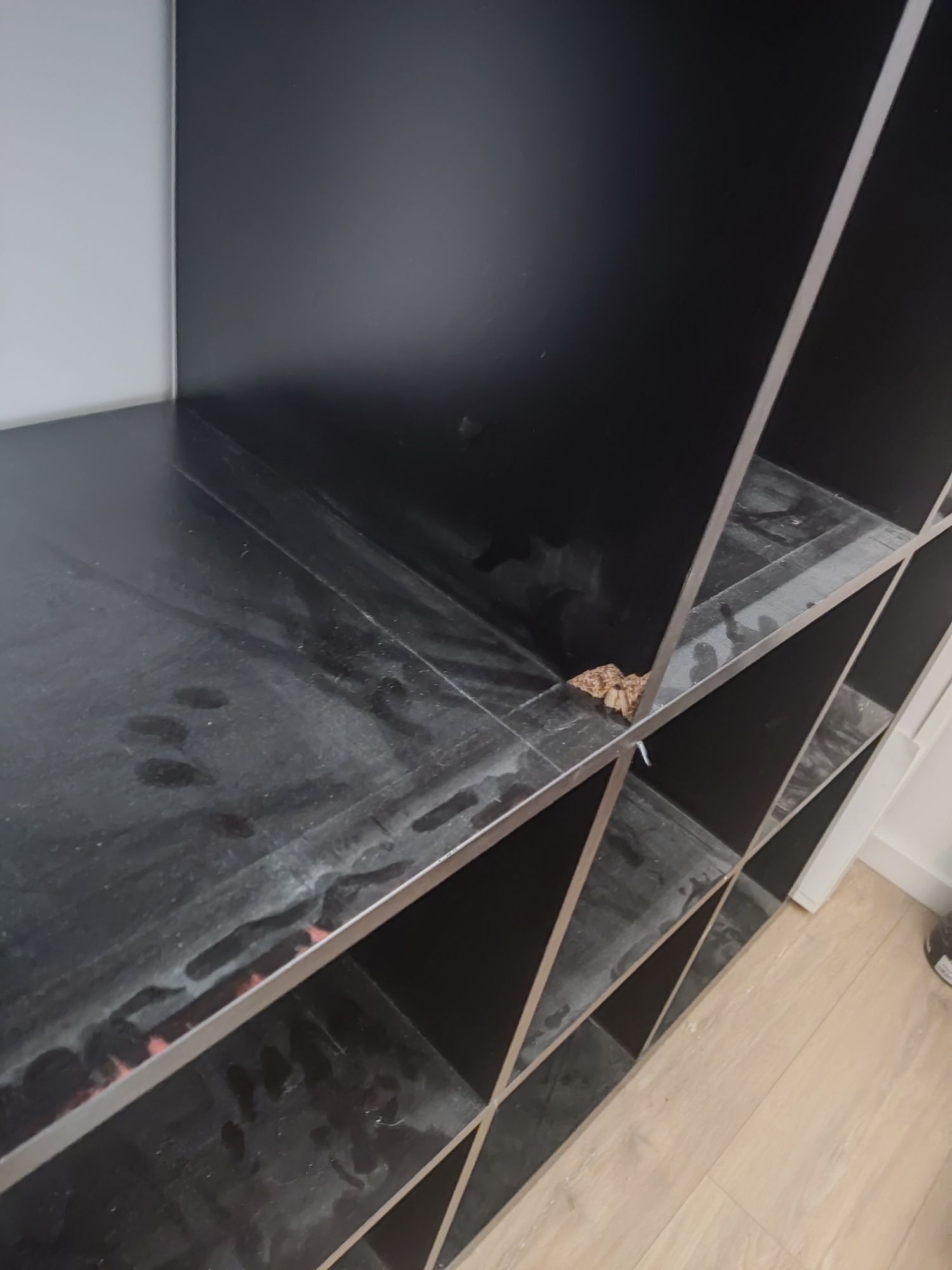 Regał kallax 4x4 Ikea ciemny
