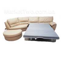 Кожаный угловой диван со спальным местом Natuzzi ( 070401)