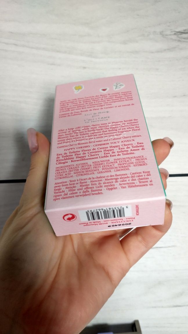 Nowe perfumy L'occitane fleurs de cerisier 50 ml