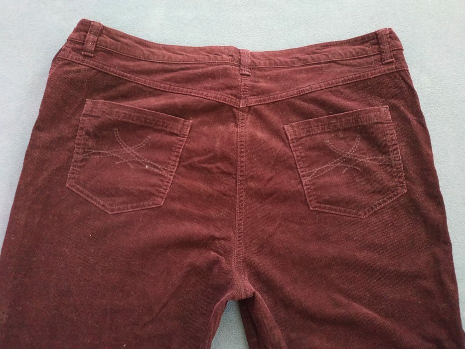Брюки вельветовые в рубчик женские б/у
