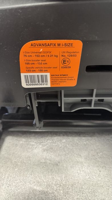 Fotelik samochodowy 15 mies - 12 lat Britax Romer Advansafix M I-Size