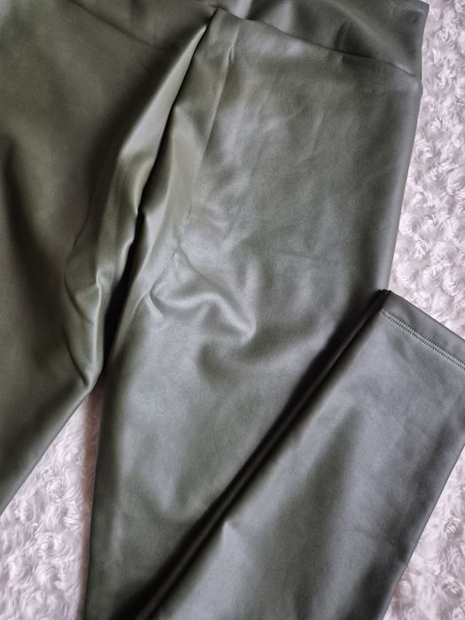 Legginsy Calzedonia M thermal ocieplane polarek termiczne khaki