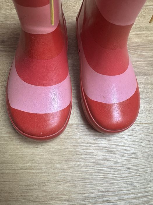 Ocieplane kalosze Tchibo 28/29 czerwone wkładka 18,5