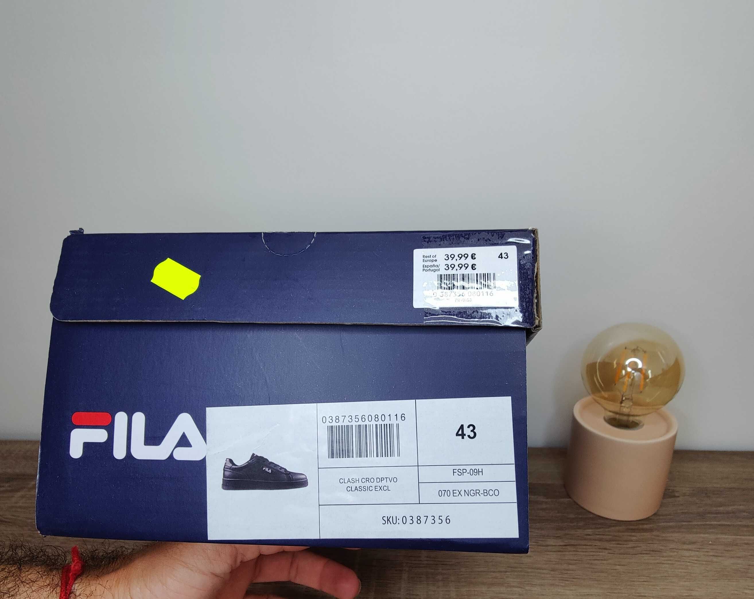 Sapatilhas Fila Clash Homem Preto (43)