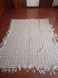 Colcha crochet bege