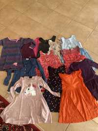 Sukienki dla dziewczynki 116-133, 13 sztuk