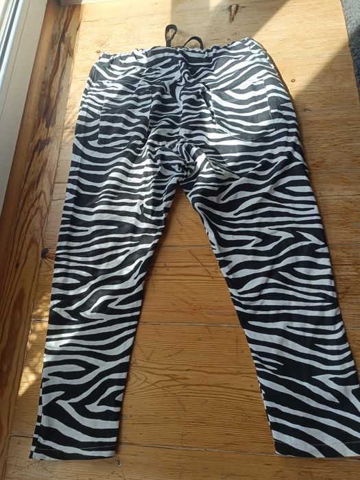 Spodnie dresowe zebra XL