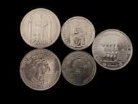 5 moedas de 100$ + 25$  Comemorativas - (Conjunto 4€) #7