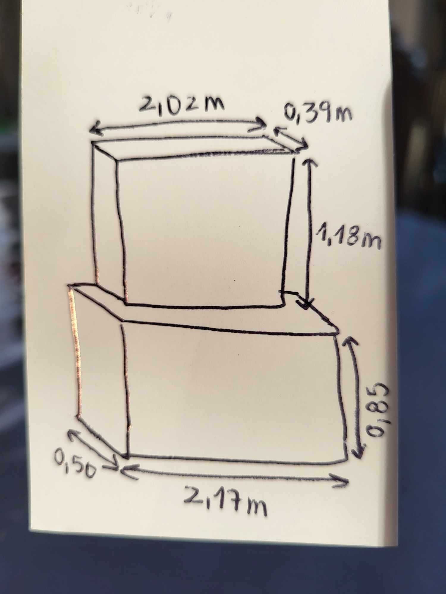 Móvel de Sala e Mesa com 8 cadeiras em Mogno