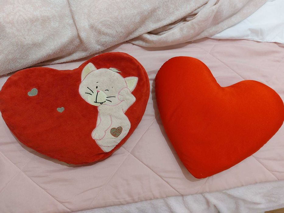 Almofadas coração dia dos namorados