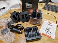 ładowarka Hahnel proCUBE 2 4xAA akumulatory canon LP-E6 samochodow 12V