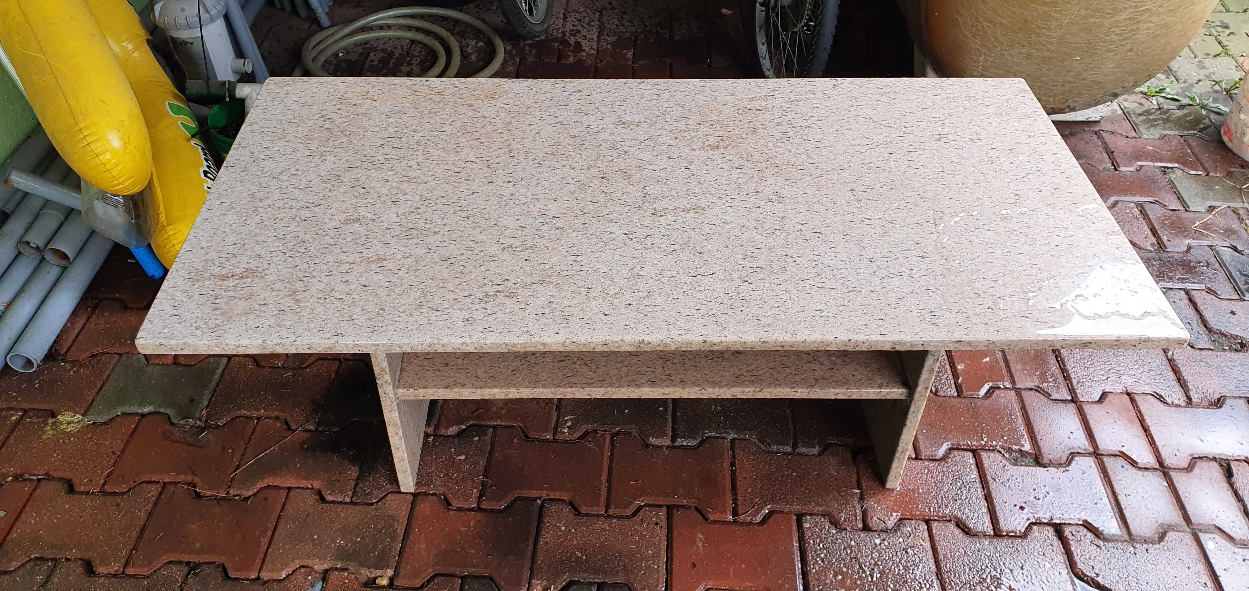 Stół marmurowy 120cm szeroki solidny i ciężki