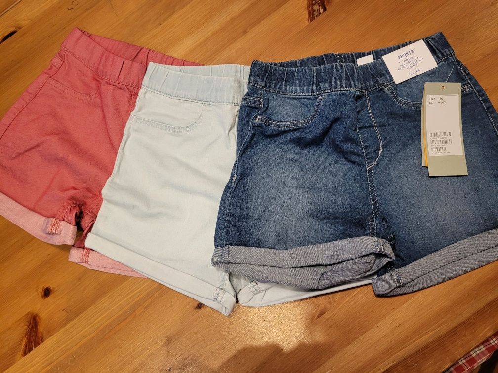 3 pack szorty H&M NOWE