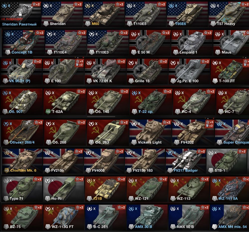 Продам заряженный аккаунт Wot Blitz