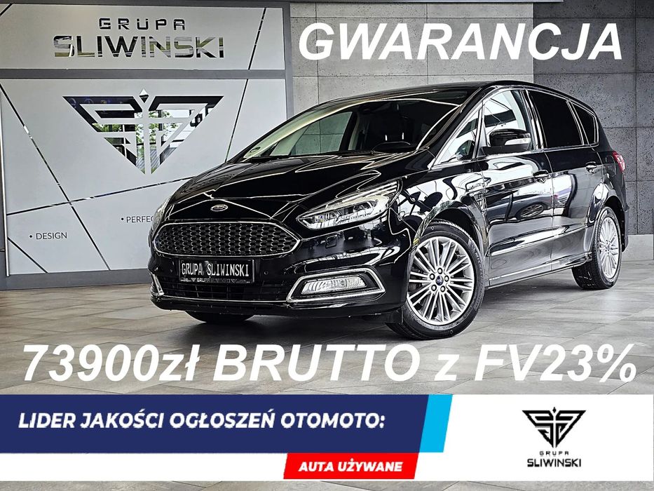 Ford S-Max 2,0 Eco Blue Vignale Ambiente Kamera Pamięć F1 Virtual LED Rolety FV23