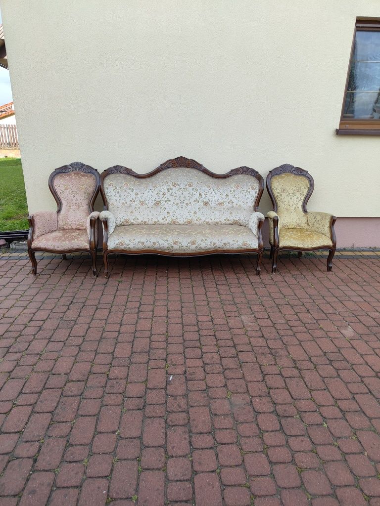 Sofa trzyosobowa+ dwa fotele