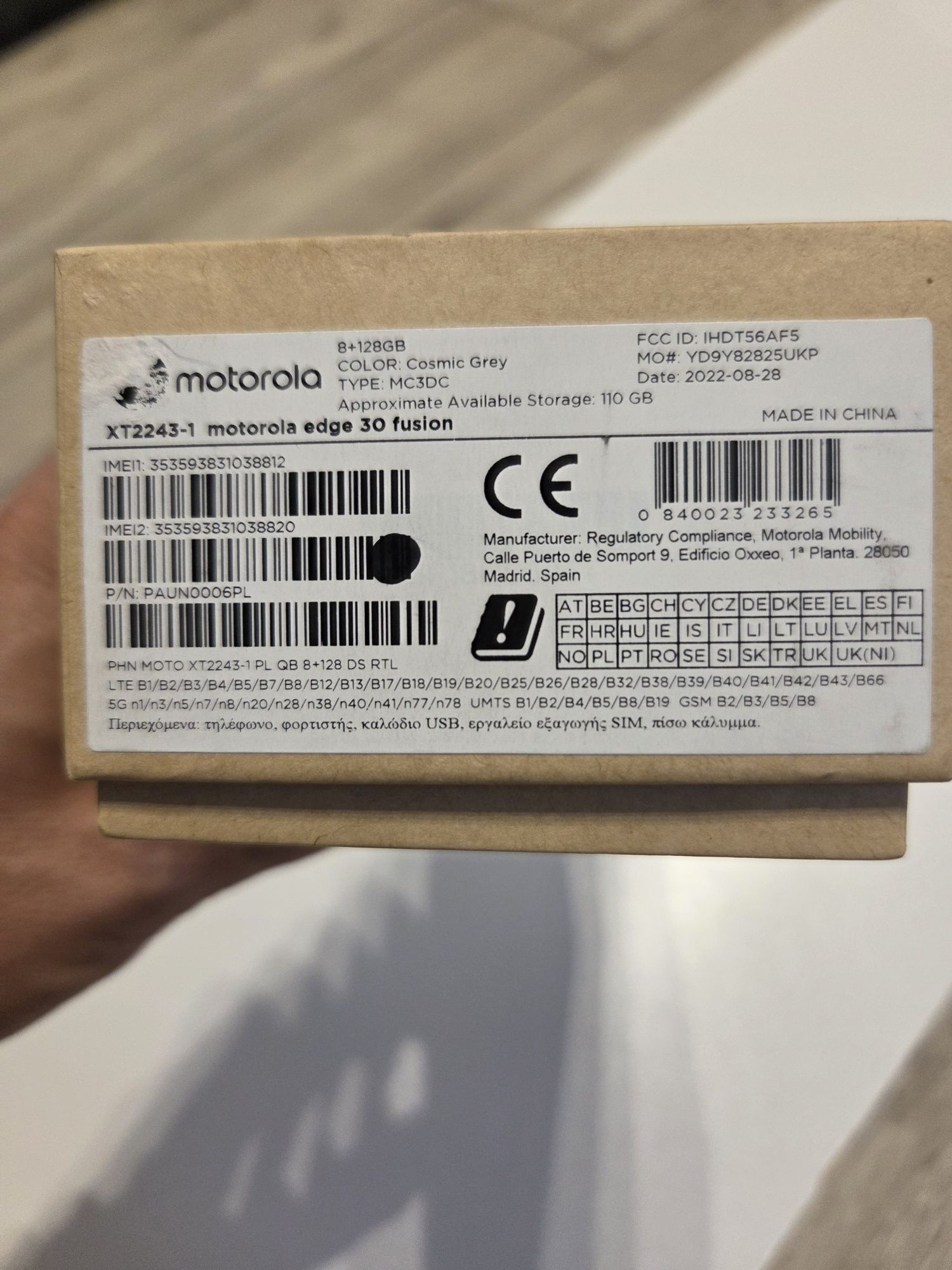 Motorola EDGE 30 fusion