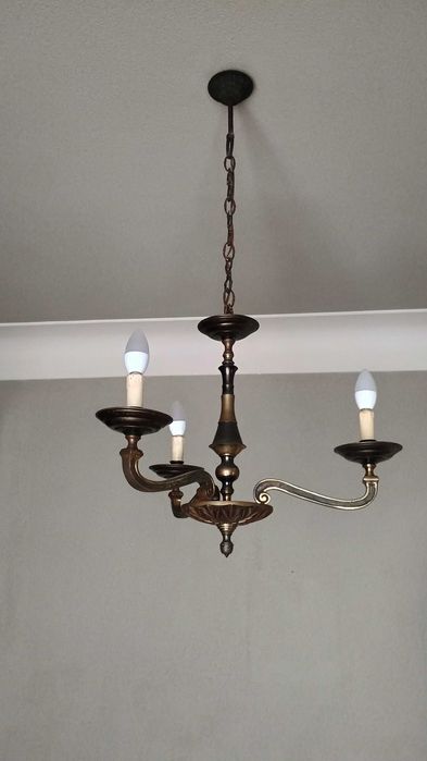 Lustre de teto com 3 lâmpadas
