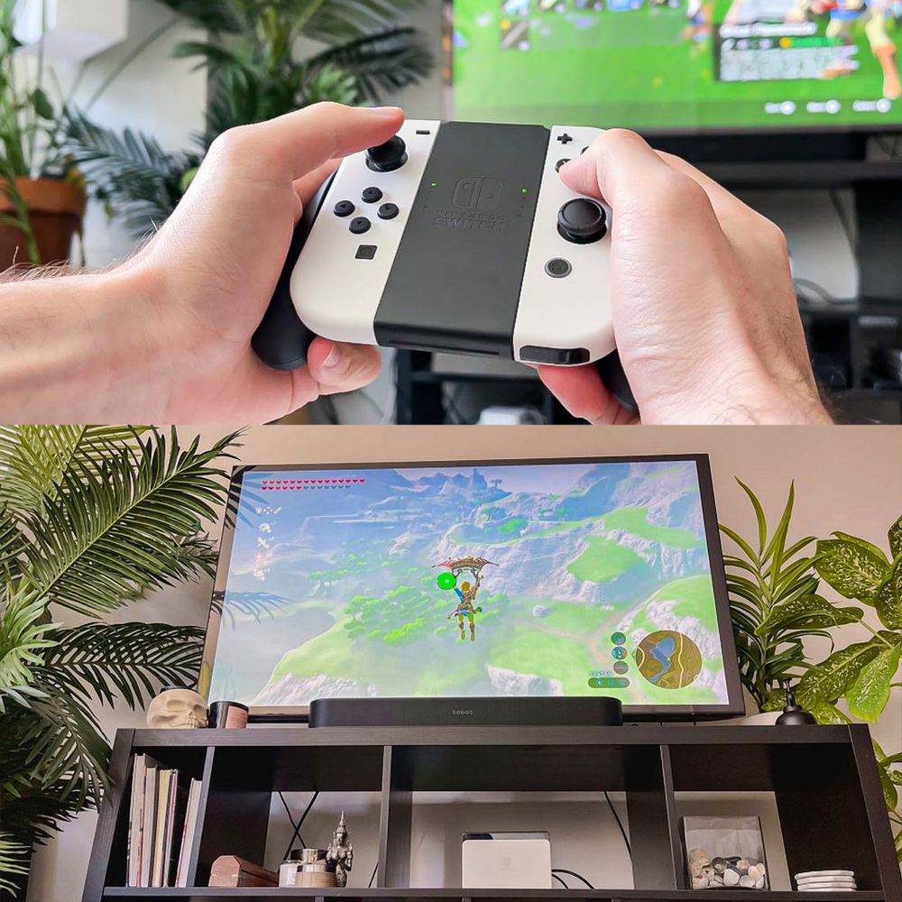 Игровая консоль Nintendo Switch OLED, портативная, гибридная, игры