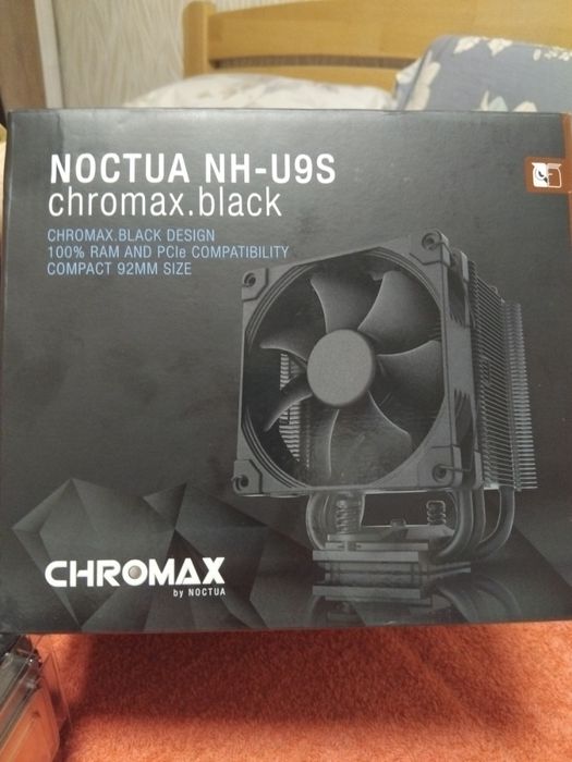 Кулер Noctua NH-U9S Chromax.Black (стан нового) + NF-A9 (новий)