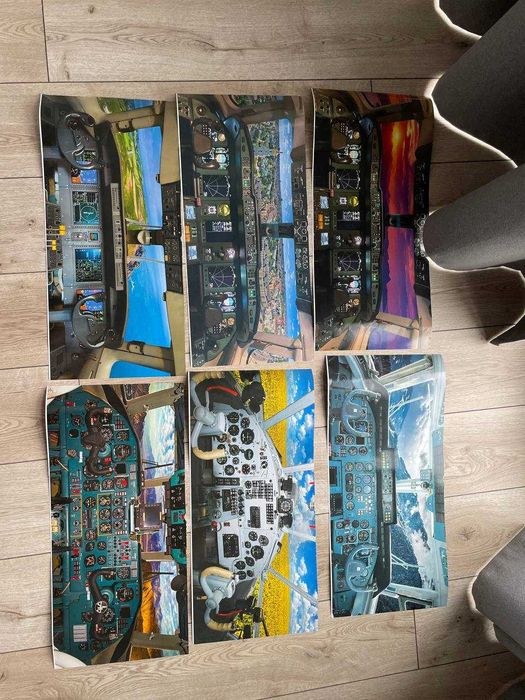 Постеры из кабины самолета Антонов АН Авиация