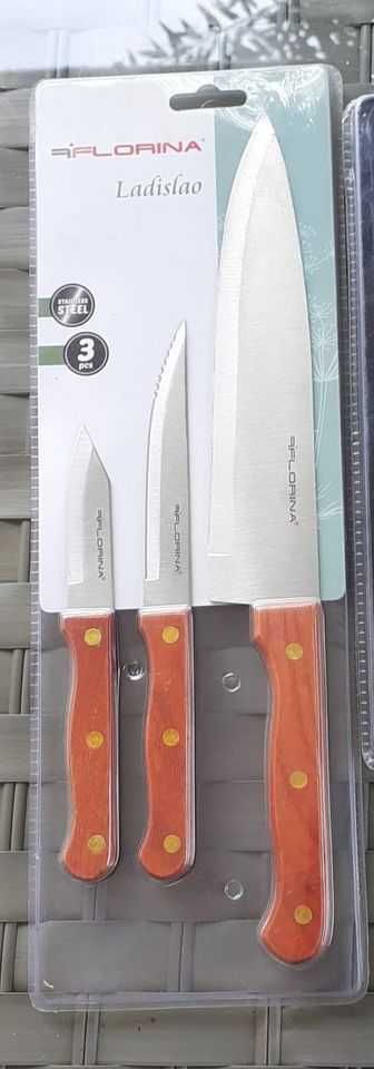 Nowy zestaw noży 3sztuki