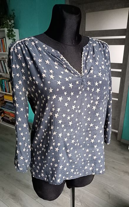 Bluzka Indie silk haft Boho Hippie art okazja