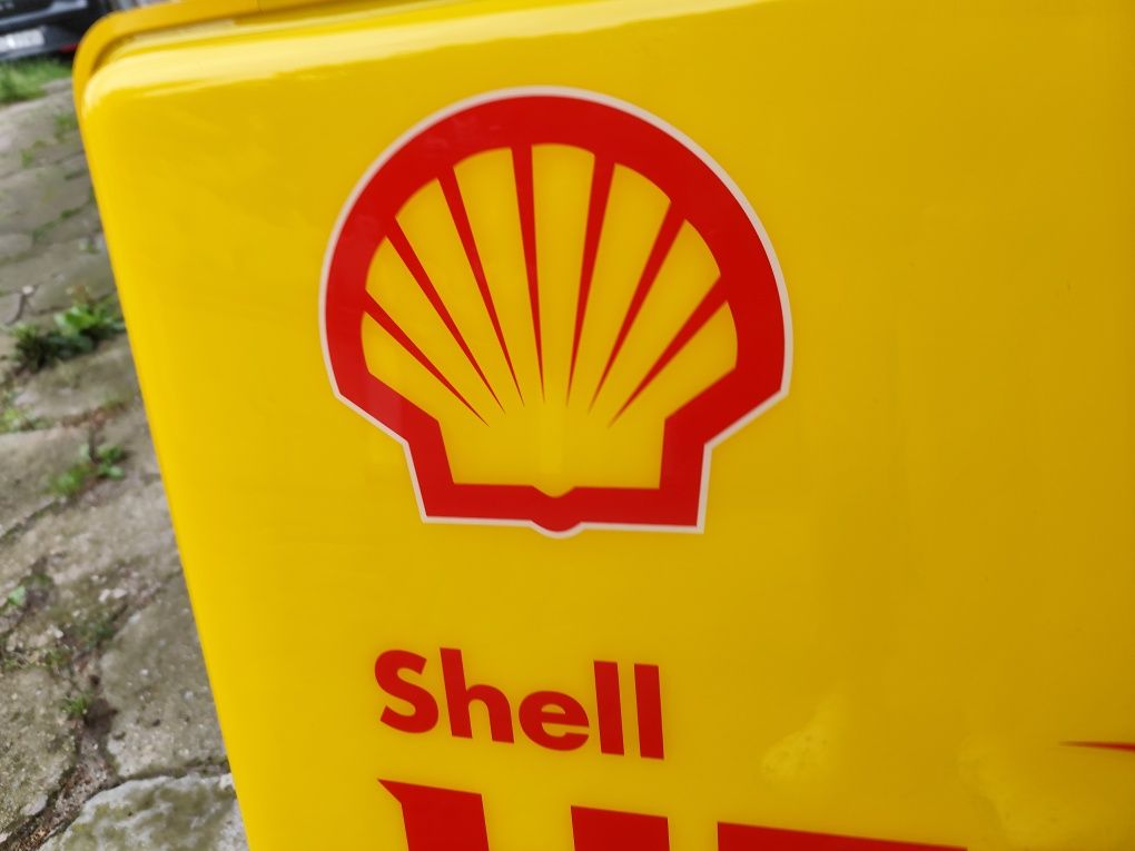 Reklama podświetlana neon kaseton Shell Helix