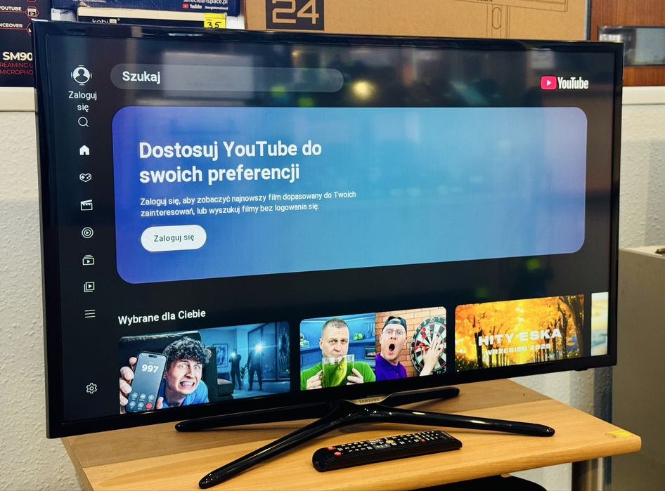 Telewizor Samsung 40cali - You tube - DVBT2 - UE40F5500AW