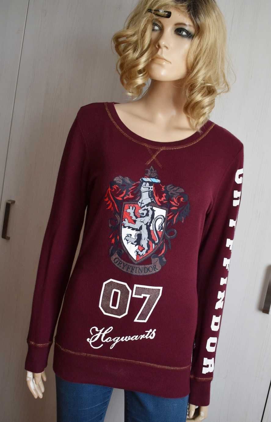 Bluzka koszulka S M 36 Harry Potter Hogwarts bawełna z długim rękawem