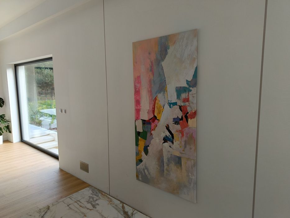 Obraz olejny,  abstrakcja, ręcznie malowany 90x180