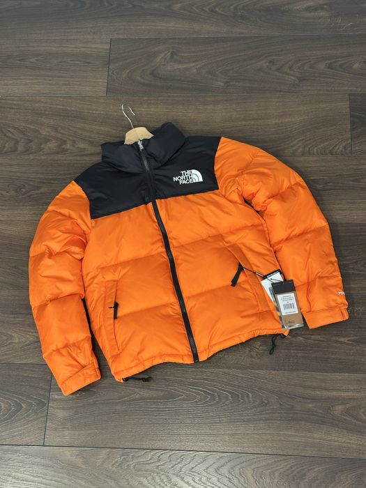 Пуховик куртка TNF 700 The North Face 1996 Nuptse orangeт норт фейс