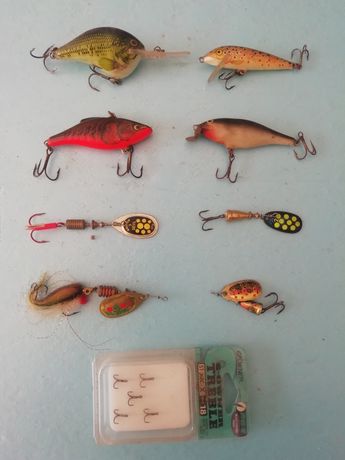 amostras para a pesca do achigã