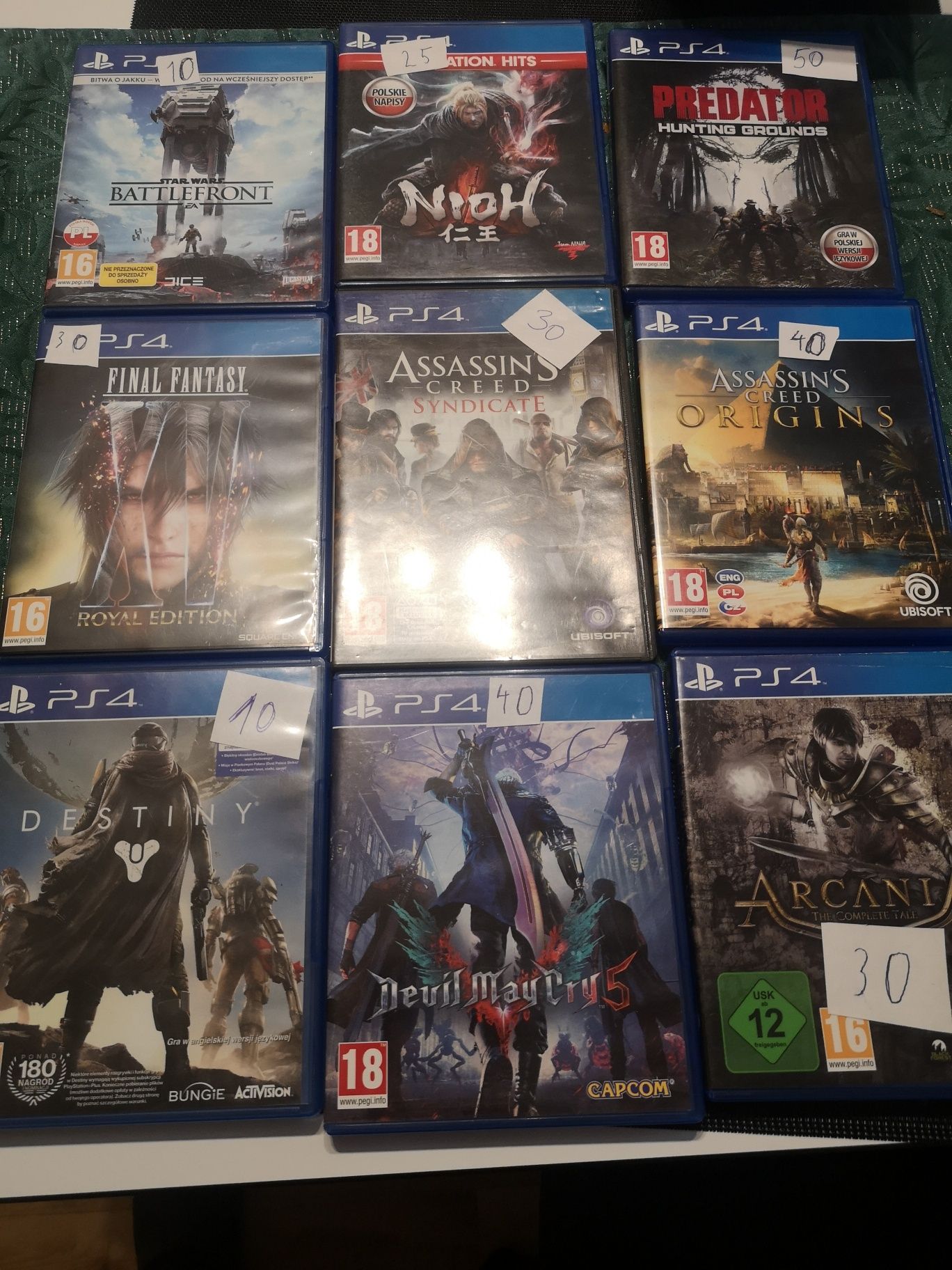 Gry na ps4-sprzedam