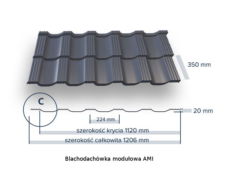 Blacha Blachodachówka Trapezowa Modułowa Trapez Producent Dost. Gratis