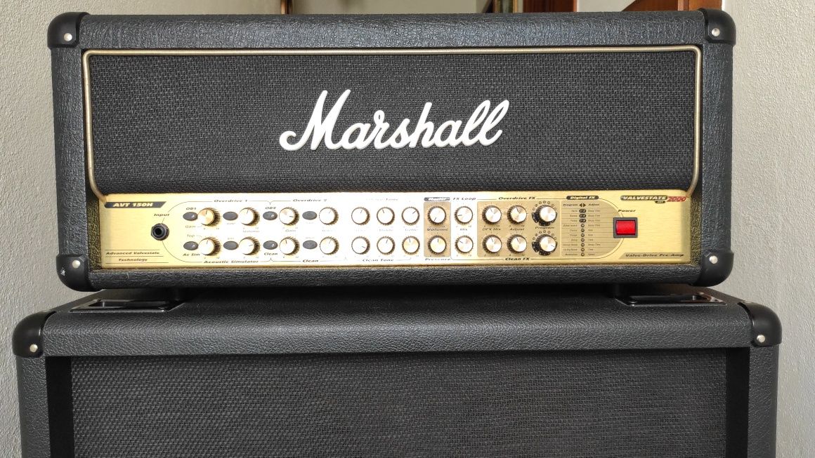 Marshall AVT150 H + MC412 B - Halfstack Guitarra - Amplificador+Coluna