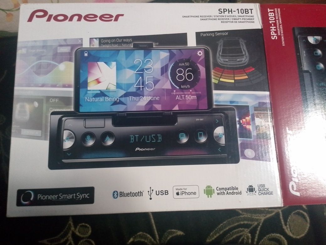 Продам автомагнітолу, pioneer SPH 10BT,