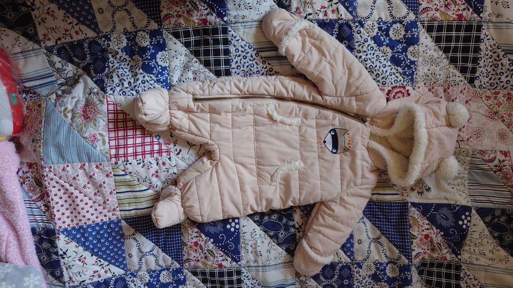 Zimowy kombinezon miś stan idealny